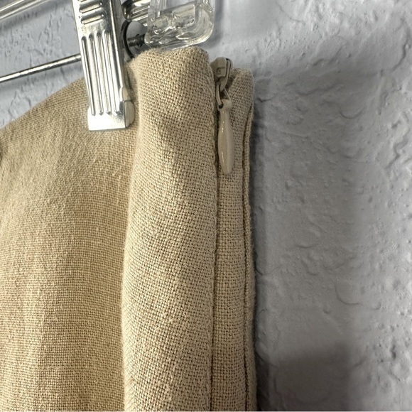 Gunex Italy 100% Hemp Beige Trumpet Skirt Size US 10 - Picture 4 of 5